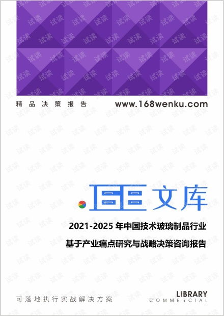 2021-2025年中國技術(shù)玻璃制品行業(yè)基于產(chǎn)業(yè)痛點(diǎn)研究與戰(zhàn)略決策咨詢報告